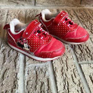 Disney Minnie, mouse red toddler shoes, size 8